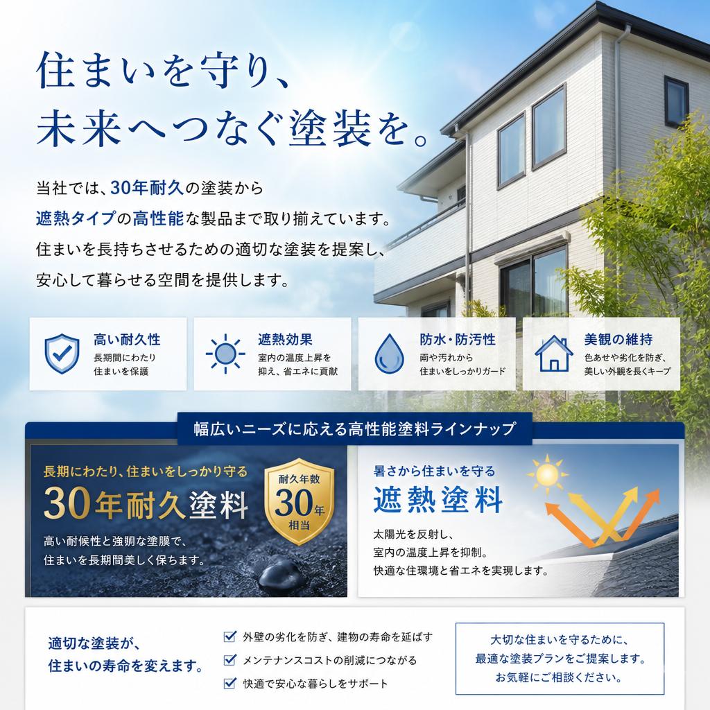 Burnwestの高性能塗装工事